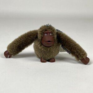 Kipling Monkey Plush Gorilla Keychain Charm "Alessandro" Thumb Sucking Brown